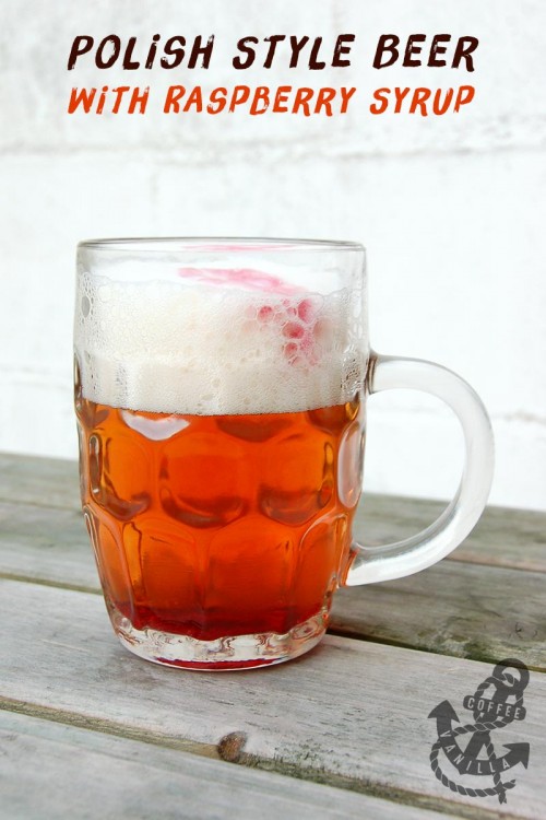 beer polish style with juice with syrup 