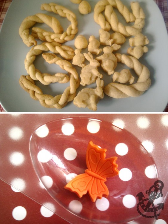 sugar butterflies and short crust pastry baskets