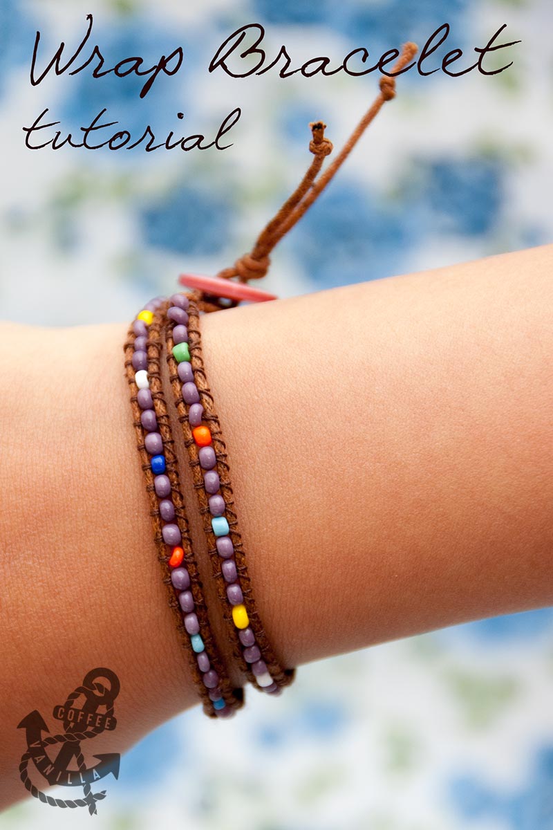 Bohemian Style Wrap Bracelets with Beads Tutorial » Coffee & Vanilla