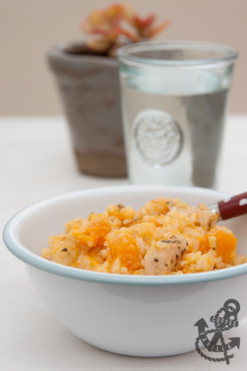 Quick Butternut Squash & Chicken Risotto on a Budget » Coffee & Vanilla