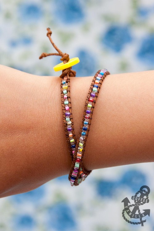 neon bead bracelet tutorial 