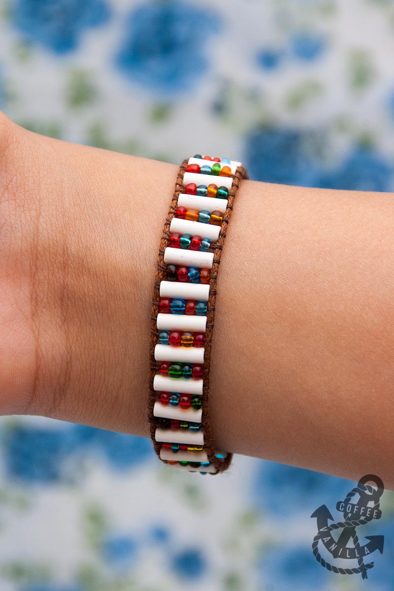 Bohemian Style Wrap Bracelets with Beads Tutorial » Coffee & Vanilla