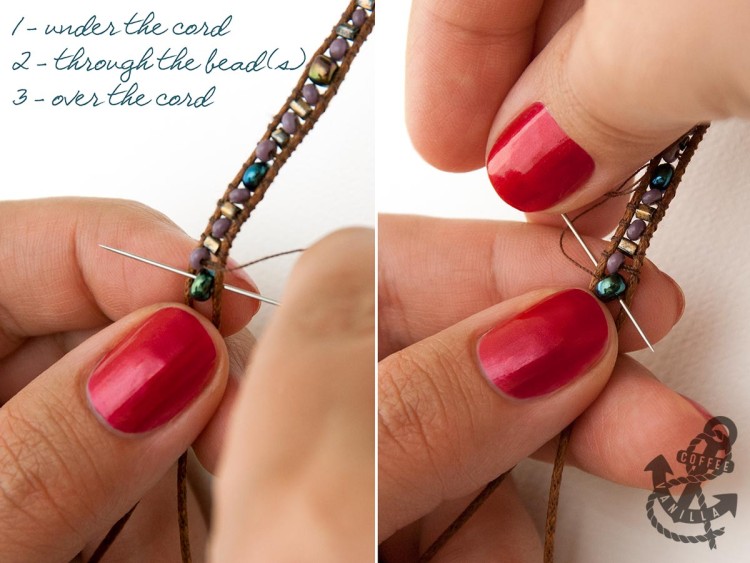 chan luu style wrap bracelet with beads