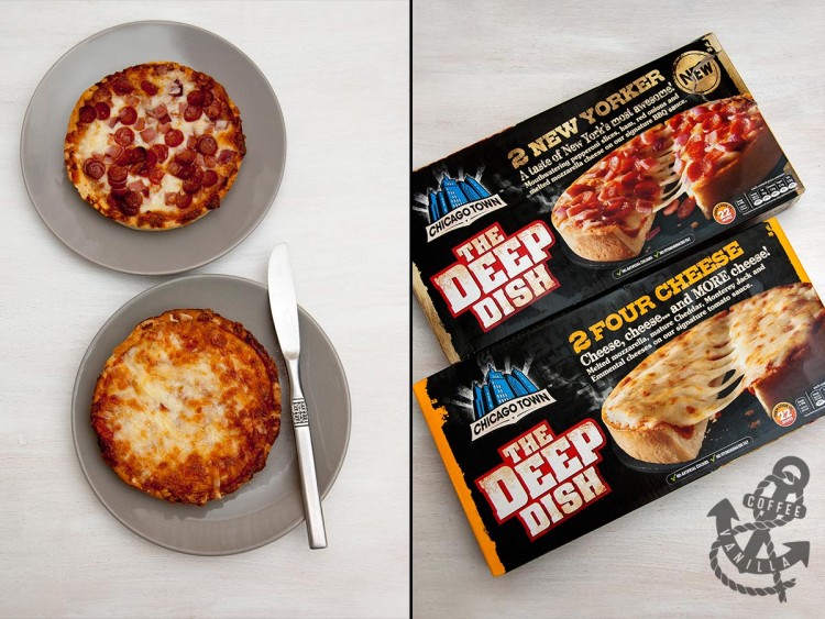 Chicago Town pizza varieties deep dish takeaway