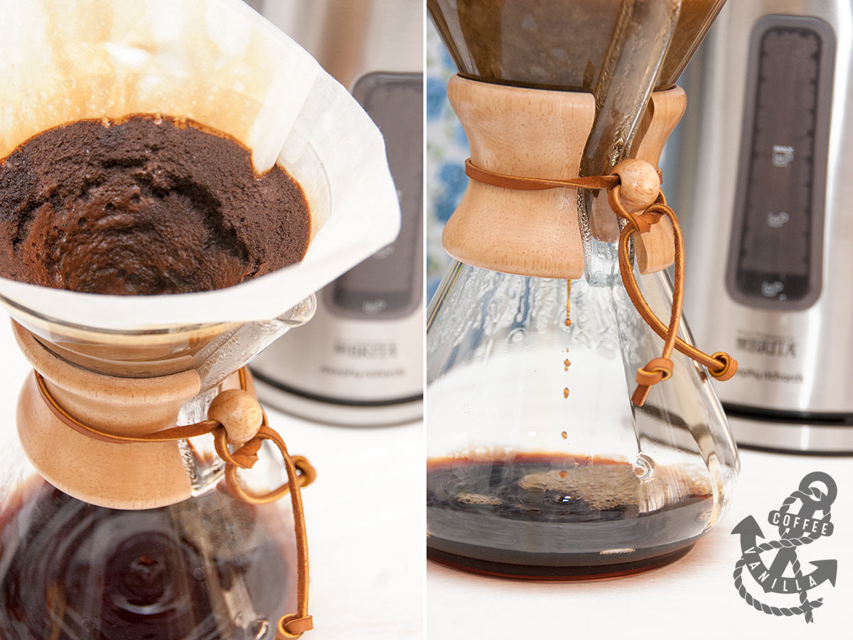 Making Coffee in Chemex Using Water from Brita Filter Kettle Review