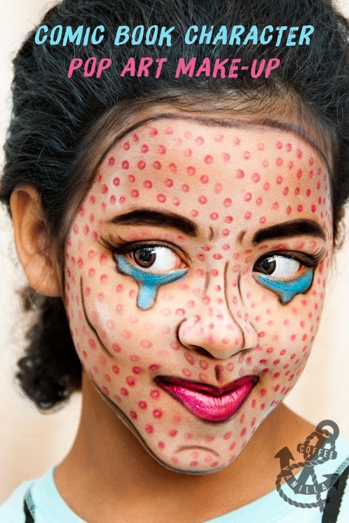 easy pop art make up for kids