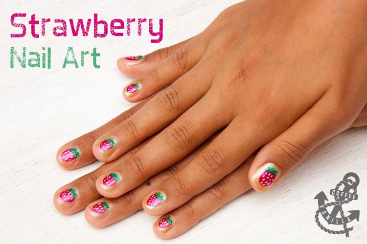 Strawberry Nail Art Tutorial for Short Nails - wide 7