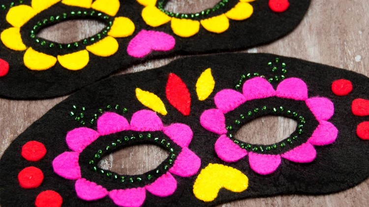 Dia de los Muertos / Day of the Dead Mask DIY & Fancy Dress Outfit for Kids