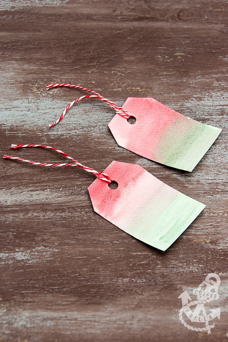 DIY Watercolour Gift Tags & Wrapping Paper » Coffee & Vanilla