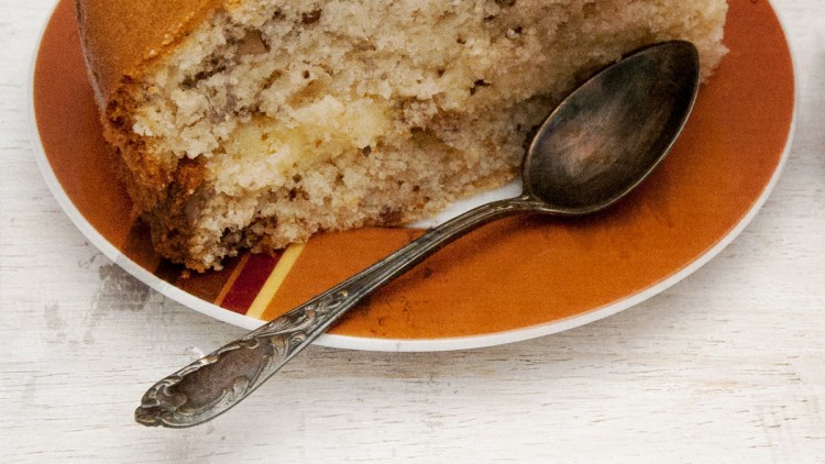 Classic Walnut Coffee Cake with Buttercream Filling