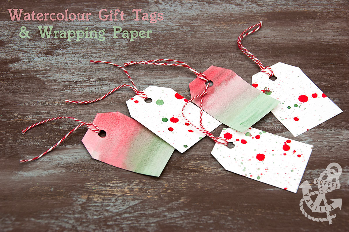 DIY Watercolour Gift Tags & Wrapping Paper » Coffee & Vanilla