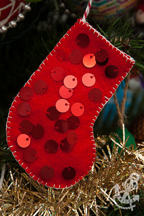 felt Xmas sock idea