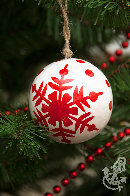 hand painted bauble from HomeSense