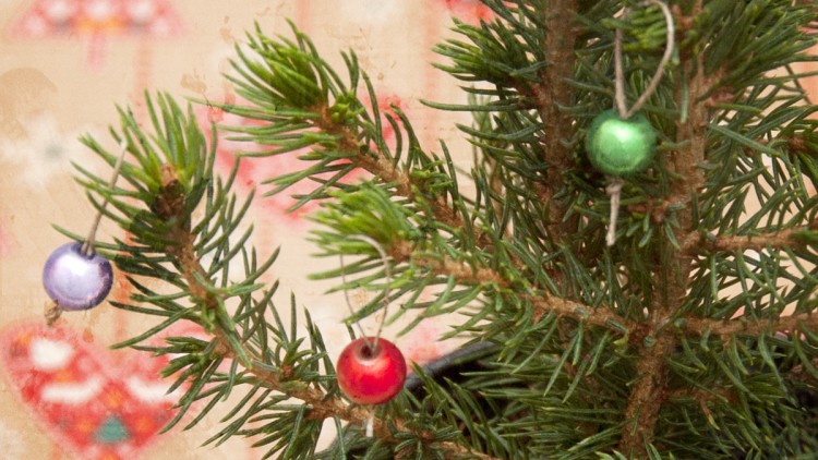 Baby Christmas Tree with Miniature Baubles