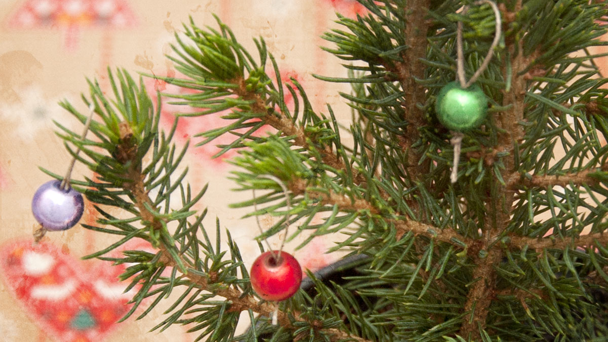 Baby Christmas Tree with Miniature Baubles » Coffee & Vanilla