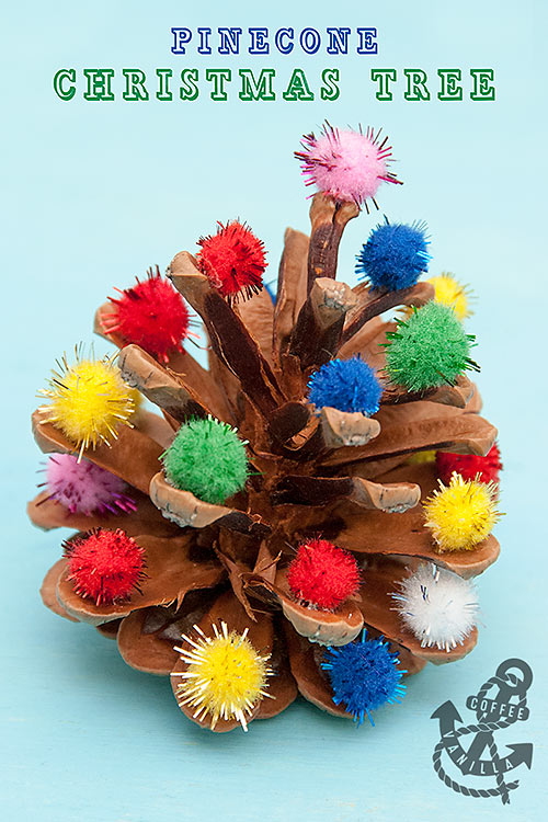 pinecone christmas tree craft