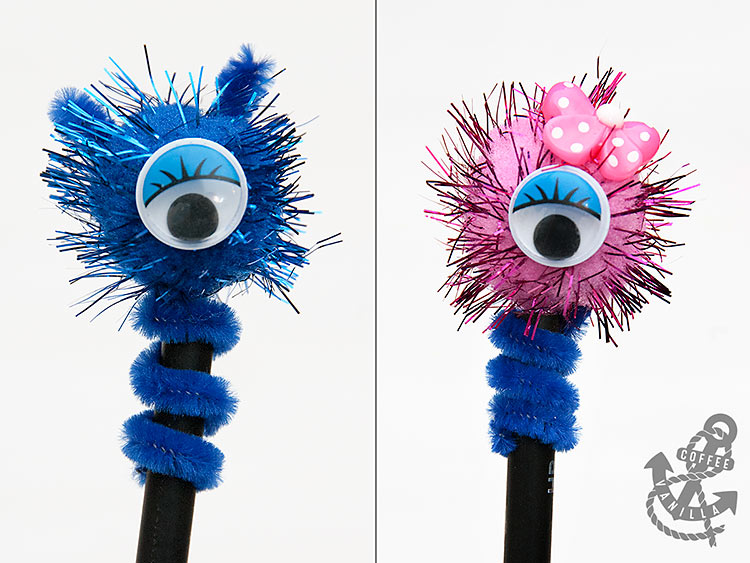 monster pencil toppers