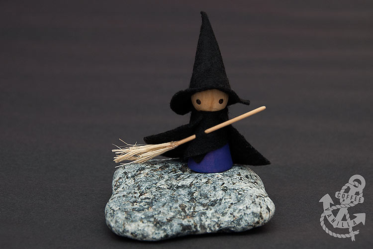 wooden peg witch 