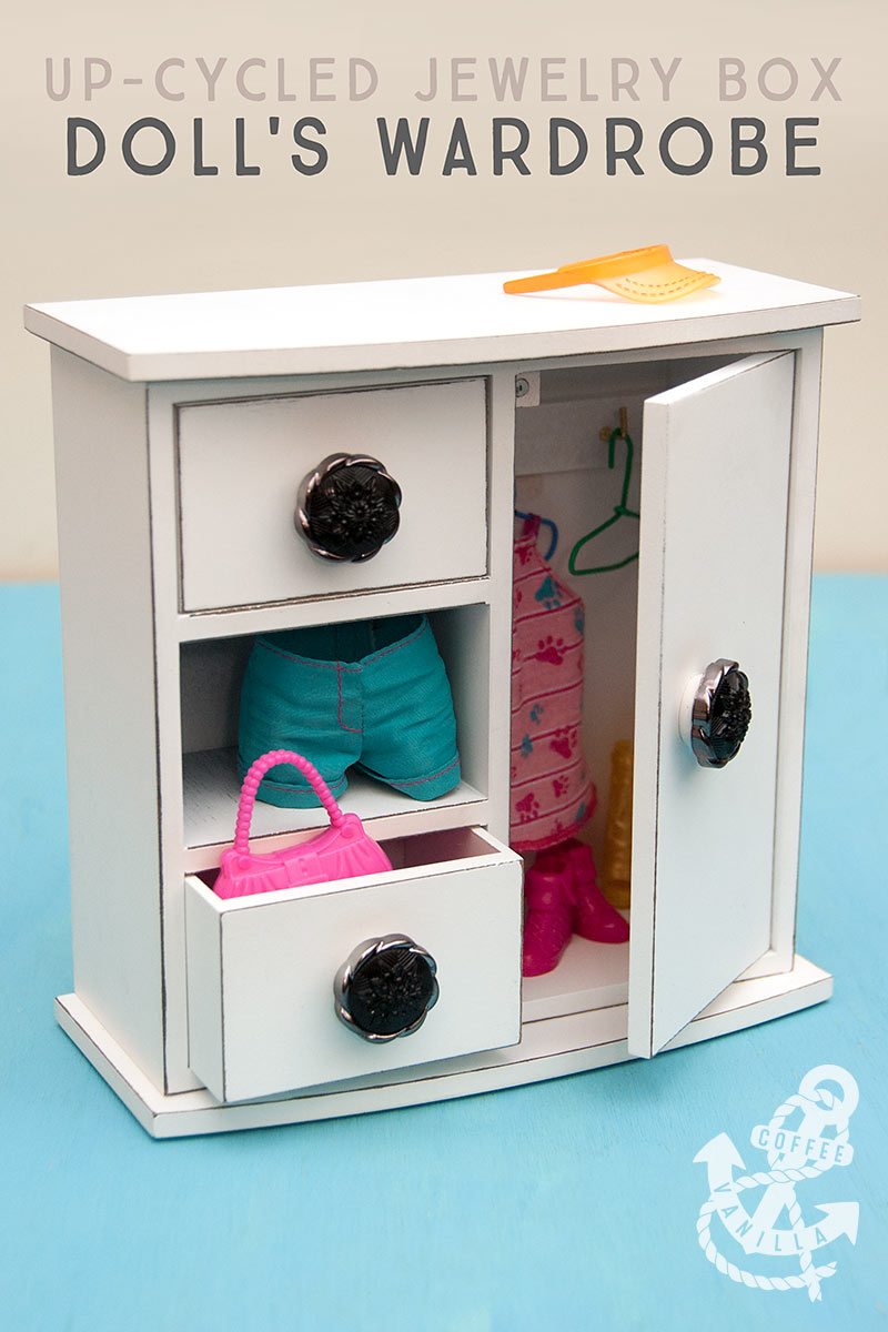 Upcycled Jewelry Box Doll's Wardrobe DIY » Coffee & Vanilla