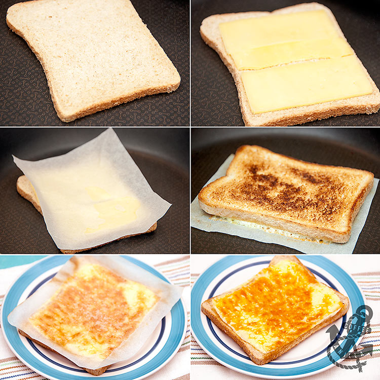 frying pan toasties recipe