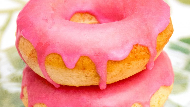 Baked Not Fried Doughnuts with Vanilla Glaze