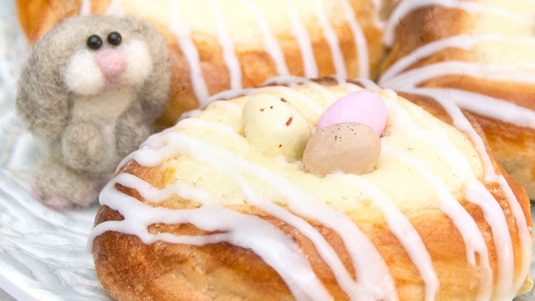 Polish Cheese Buns with Leftover Easter Chocolate Eggs