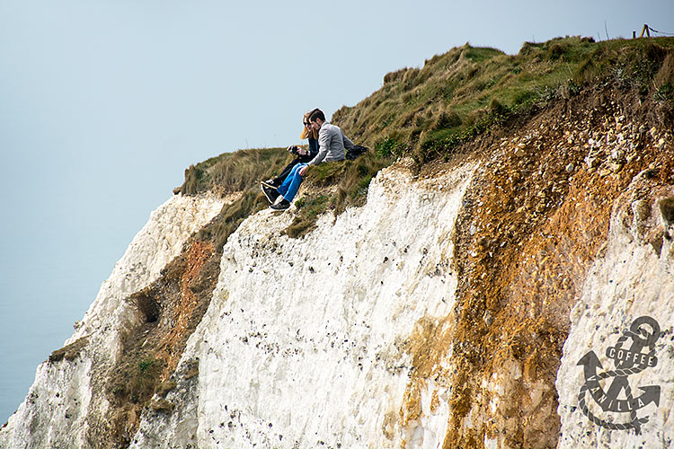 dangerous Beachy Head erosing cliff edge