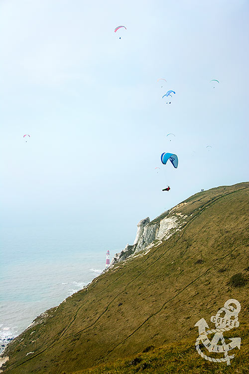 paragliding in UK Sussex East Sussex England 