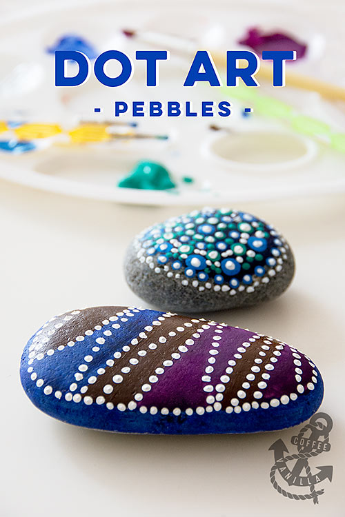 dot art painted pebbles tutorial