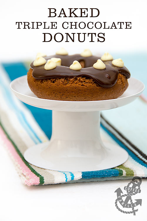 double chocolate baked donuts