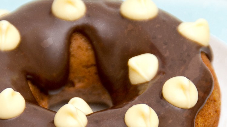 Baked Triple Chocolate Donuts