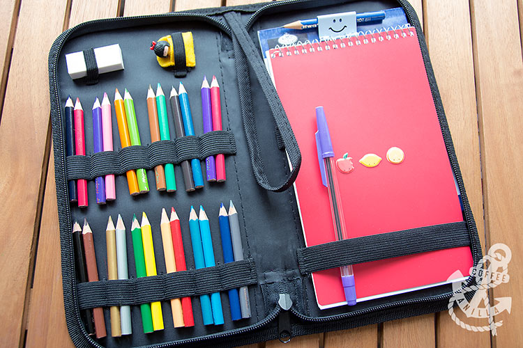 Customised Art Travel Cases for Kids Coffee Vanilla