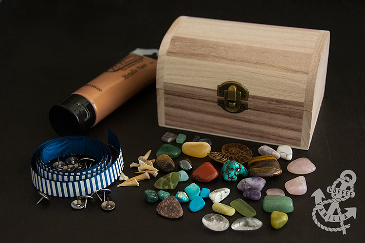 advent calendar with tumbled stones gems fossils for kids without sweets