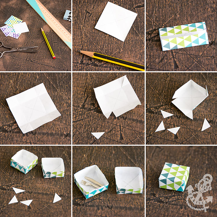 mini paper boxes tutorial