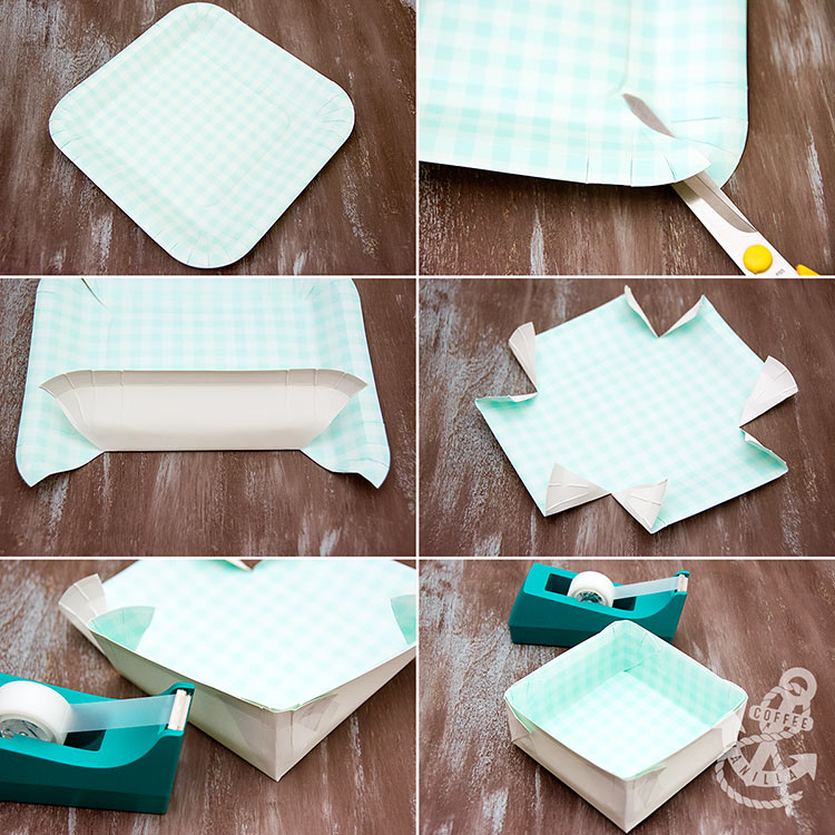 paper plate boxes tutorial