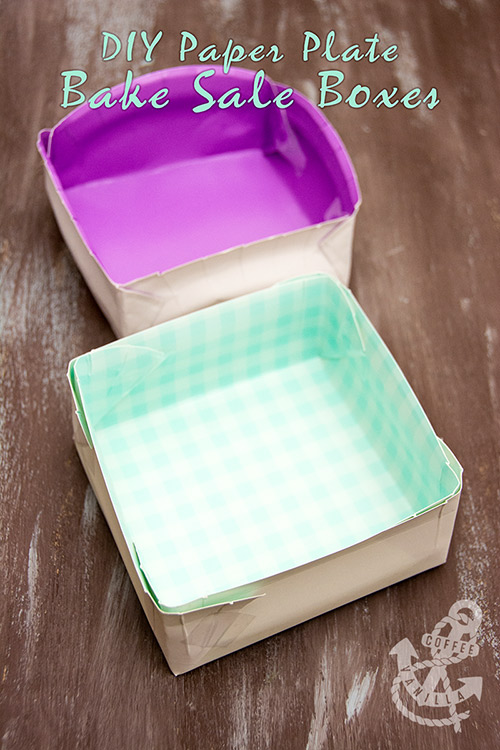 how to make boxes out of paper plates