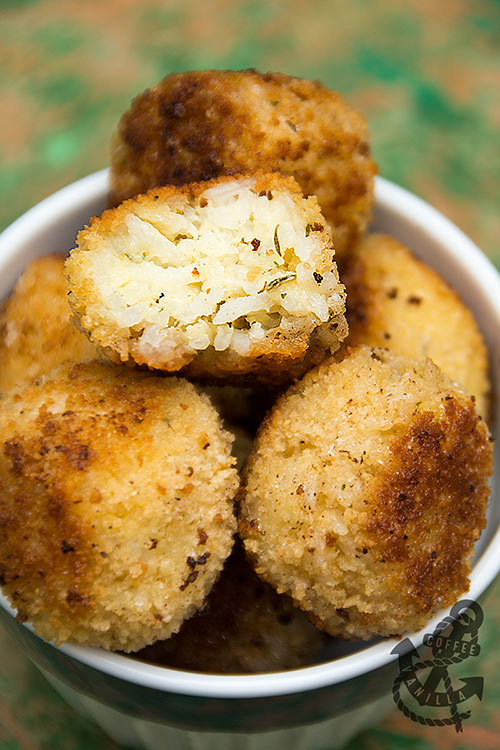 deep fried rice balls from Italy