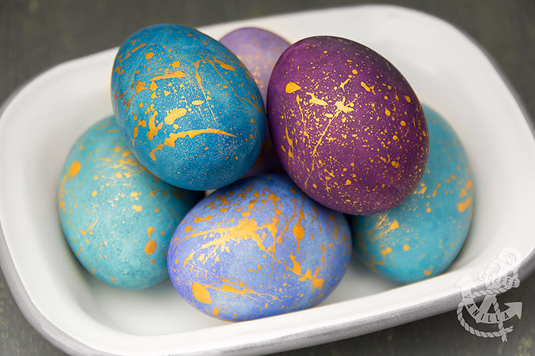 galaxy starry night Easter eggs pisanki