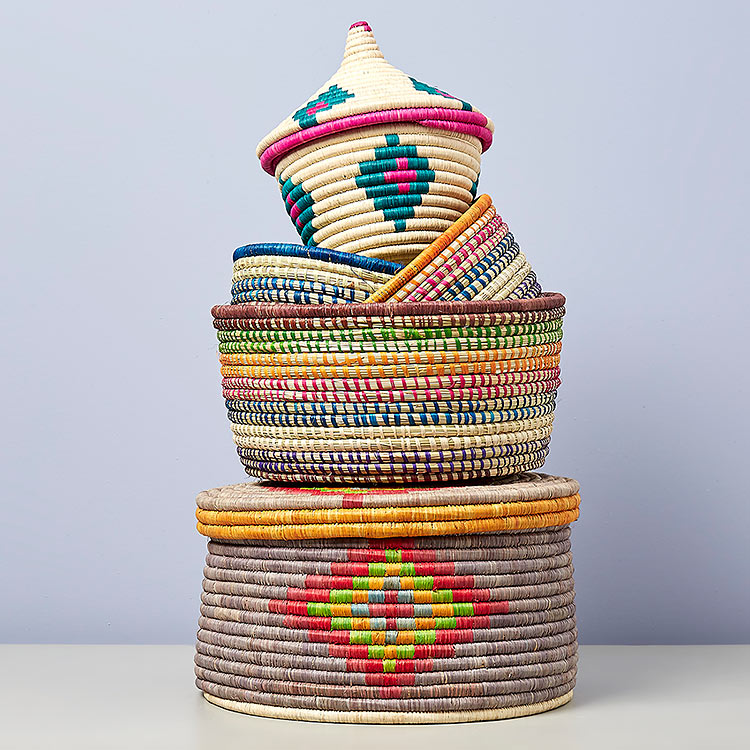 storage baskets from Uganda 