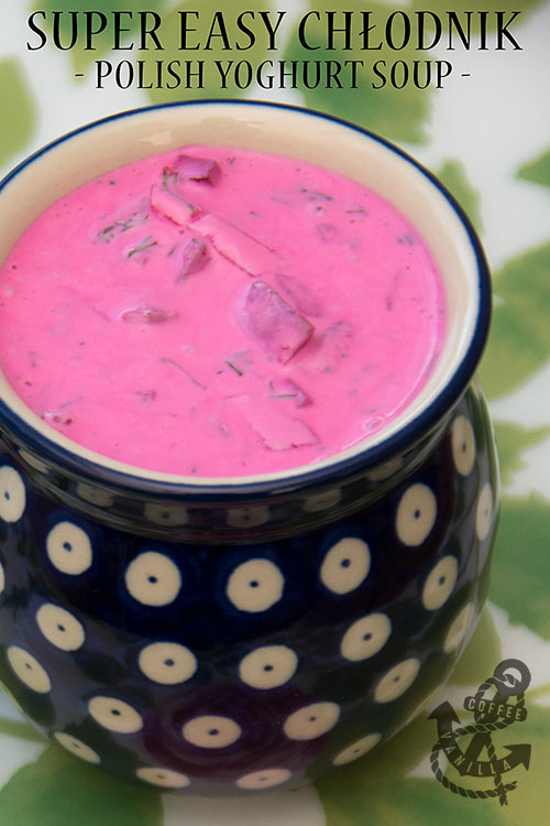 Polish cold soup with beets