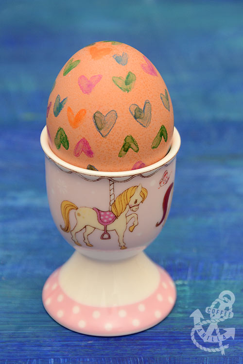 decorating Easter eggs with kids