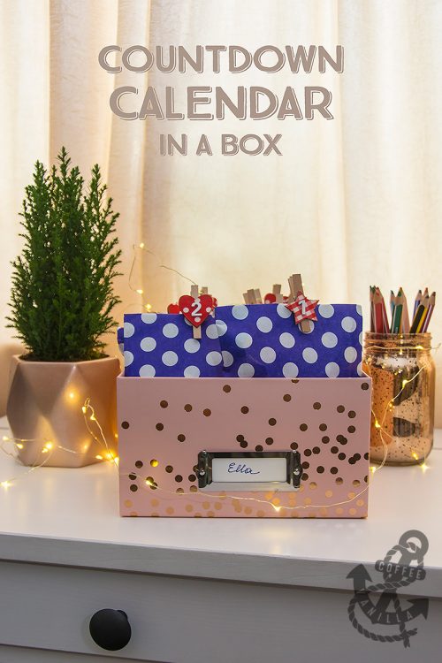 blush pink box with rose gold dots