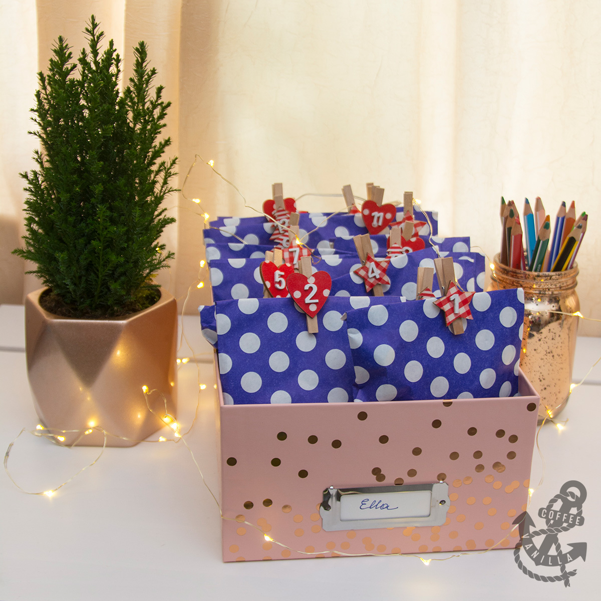 Countdown Calendar In A Box » Coffee & Vanilla